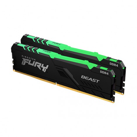 Ram Desktop Kingston Fury Beast RGB 32GB DDR4 Bus 3600Mhz KF436C18BBAK2/32