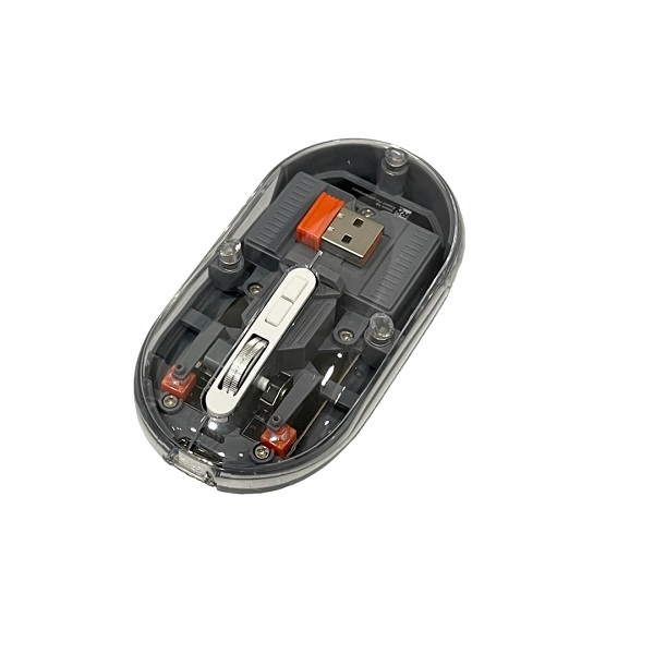Chuột văn phòng không dây R8 1766 trong suốt màu Xám