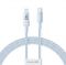 Cáp sạc nhanh Baseus Gem USB-C to Lightning 20W dài 1m P10373001311-00 Galaxy Blue