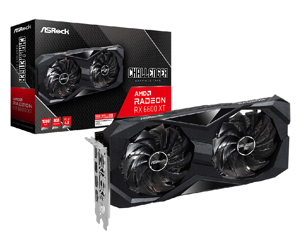Card màn hình VGA Asrock Radeon RX 6600 Challenger D 8GB