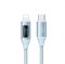 Cáp sạc nhanh USAMS Type-C To Lightning 30W dài 1.2m màu Xanh Dương SJ687USB02
