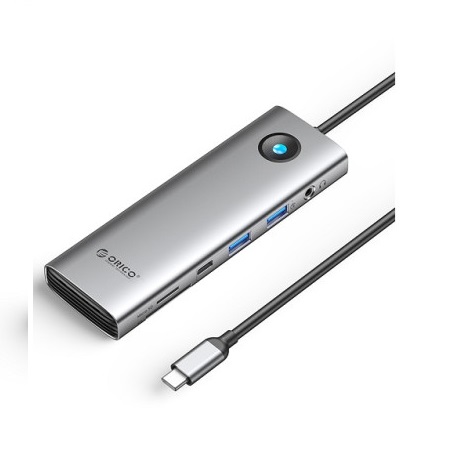 Hub USB Type-C đa năng 9 trong 1 Orico PW11-9P25R-GY