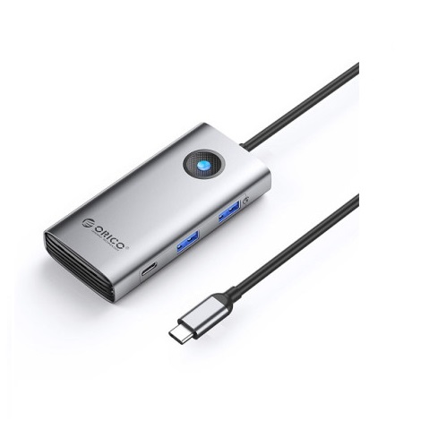 Hub USB Type-C đa năng 6 trong 1 Orico PW11-6PCR-GY