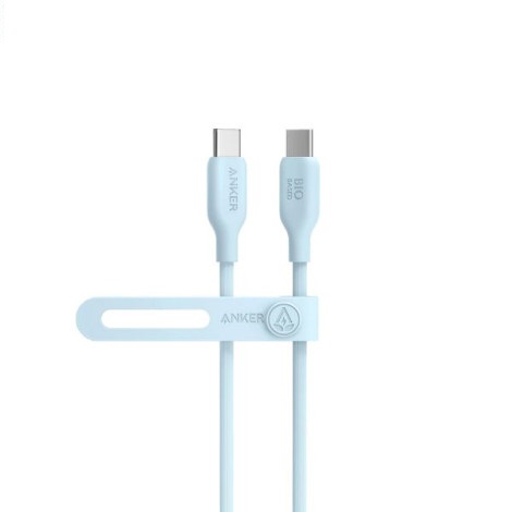 Cáp sạc Anker 544 Type-C sang Type-C dài 0.9m TPE Bio-Based màu xanh dương (blue) B2B_A80F1H31