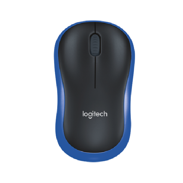 Chuột văn phòng không dây Logitech M185 (Xanh)