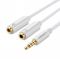 Cáp chuyển Audio 3.5mm sang 1 đầu Audio 3,5mm, 1 đầu Microphone Ugreen 10789