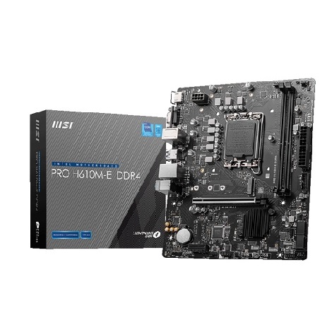 Mainboard MSI PRO H610M-E DDR4 (2 x DDR4/ 64 GB/ LGA 1700/ Micro ATX)