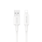 Cáp sạc nhanh USB sang Lightning Usams SJ762 U90 2.4A 1m White (SJ762USB01)