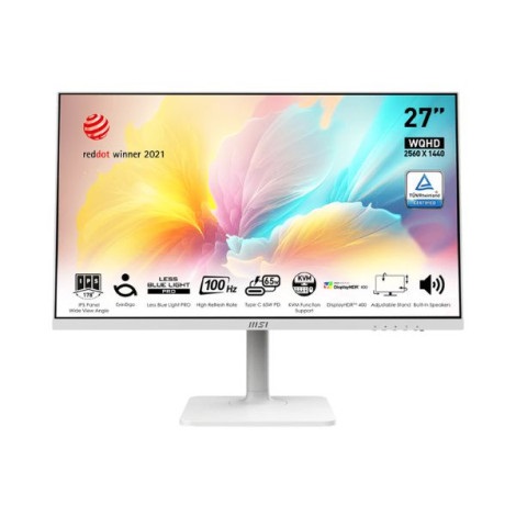 Màn hình LCD MSI Modern MD272QXPW (27 inch/ 2560 x 1440/ 400 cd/m2/ 1ms/ 100Hz)