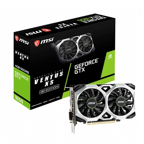 VGA MSI GeForce GTX 1650 VENTUS XS 4G OCV1