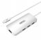 USB Type C (3.1) ra 1 USB Type A + 2 cổng HDMI + 1 cổng VGA Unitek Y-9116