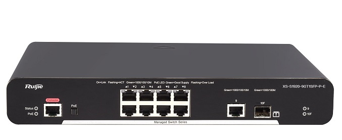 Switch 9 cổng Ruijie XS-S1920-9GT1SFP-P-E