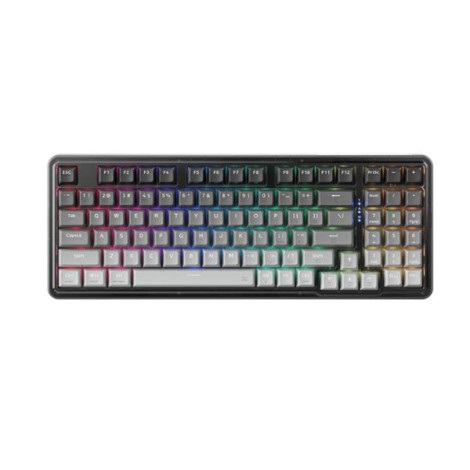 Bàn phím cơ Gaming không dây Machenike K500F-B94W Tri-Mode RGB màu Đen Xám G.Rule Crystal Switch