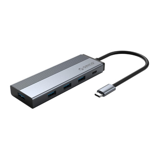 Hub USB Type-C 5 trong 1 Orico 5SXA-GY