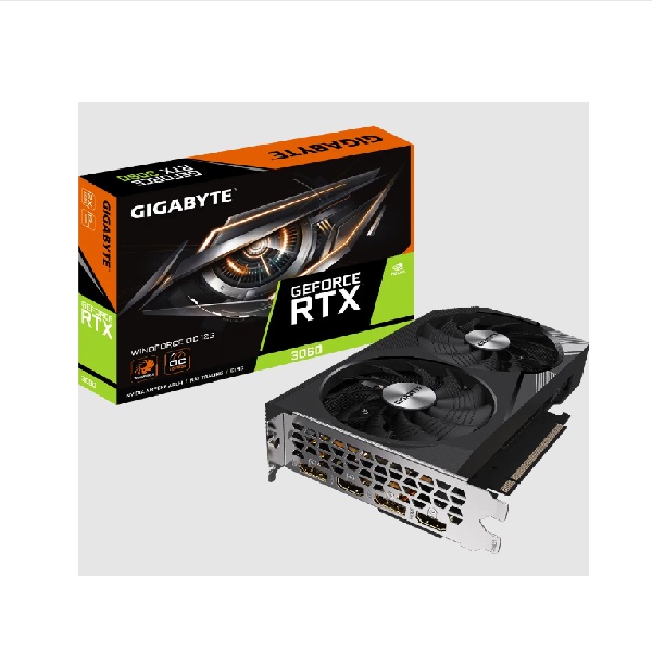 Card đồ họa Gigabyte GeForce RTX 3060 WINDFORCE OC (12GB/ GDDR6/ 192 bit)