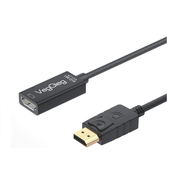 Cáp chuyển đổi DisplayPort sang HDMI VegGieg V-Z614, hỗ trợ 4K@60hz