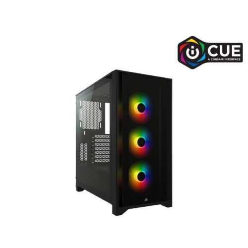 Vỏ máy tính Corsair iCUE 4000X RGB TG Black