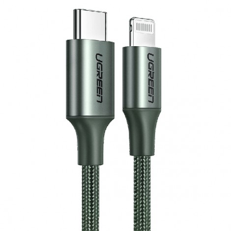 Cable sạc USB Type C to Lightning 3A 36W Ugreen 60760 Dài 1.5m (Vỏ Nhôm)