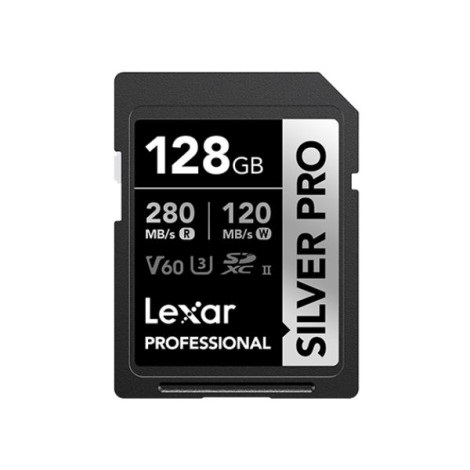 Thẻ nhớ SDXC Lexar Professional 800X Silver PRO UHS-II Card 128GB LSDSIPR128G-BNNNG