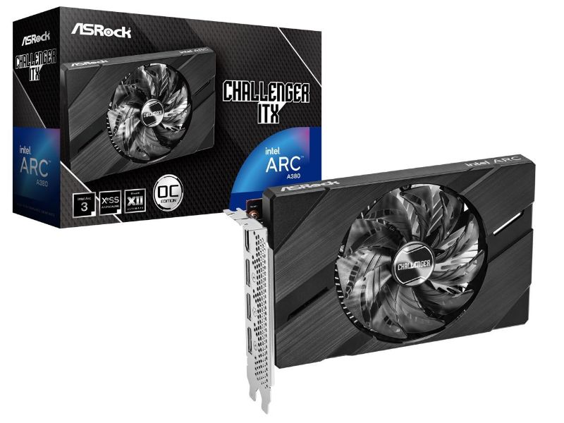 VGA ASROCK ARC 380 Challenger ITX 6GB OC GDDR6 (Intel A380 GPU)