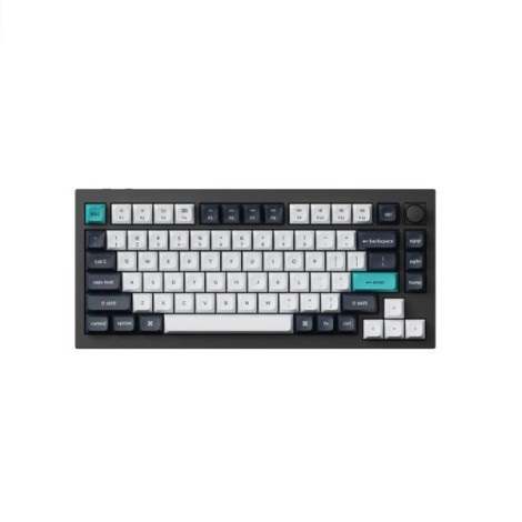 Bàn phím cơ Gaming không dây Keychron Q1M-M4 Q1 Max Swappable RGB Backlight Banana Switch Knob Version Carbon Black