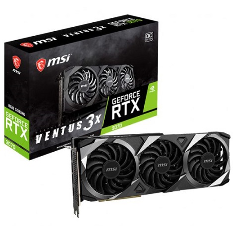 Card màn hình MSI RTX 3070 VENTUS 3X 8G (LHR)