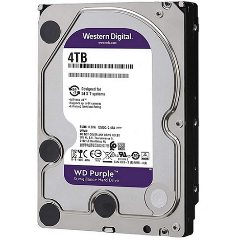 Ổ cứng HDD WD Purple 4TB 3.5 inch, 5400RPM, SATA, 256MB Cache (WD42PURZ)