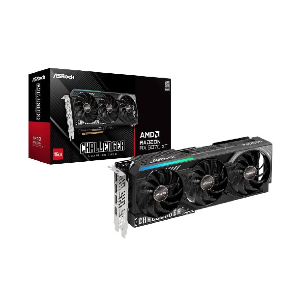Card Màn ASRock AMD Radeon RX 9070 XT Challenger 16GB (RX9070XT CL 16G)