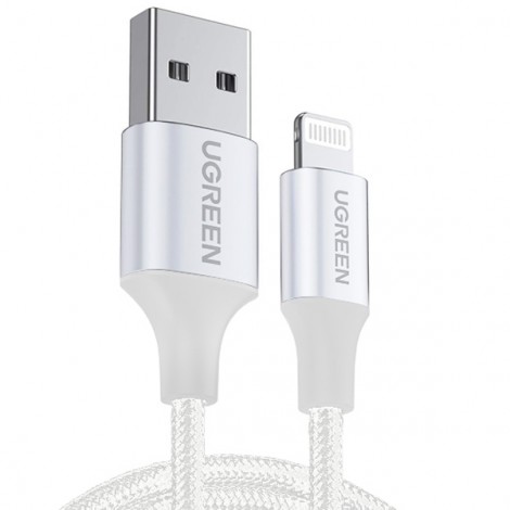 Cable sạc USB Lightning chuẩn MFi Ugreen 60163 dài 2m