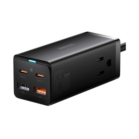 Bộ sạc nhanh tích hợp dây nguồn nối dài Baseus GaN3 Pro Desktop Powerstrip PSZM000401