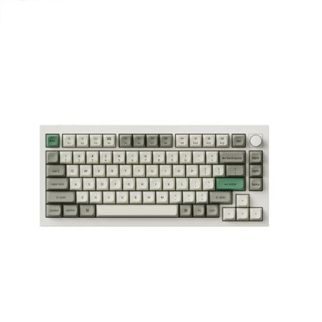 Bàn phím cơ Gaming không dây Keychron Q1M-P4 Q1 Max Swappable RGB Backlight Banana Switch Knob Version Shell White