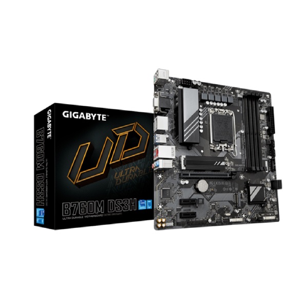 Mainboard Gigabyte B760M DS3H WIFI6E GEN5 (4 x DDR5/ 256 GB/ LGA 1700/ Micro ATX)