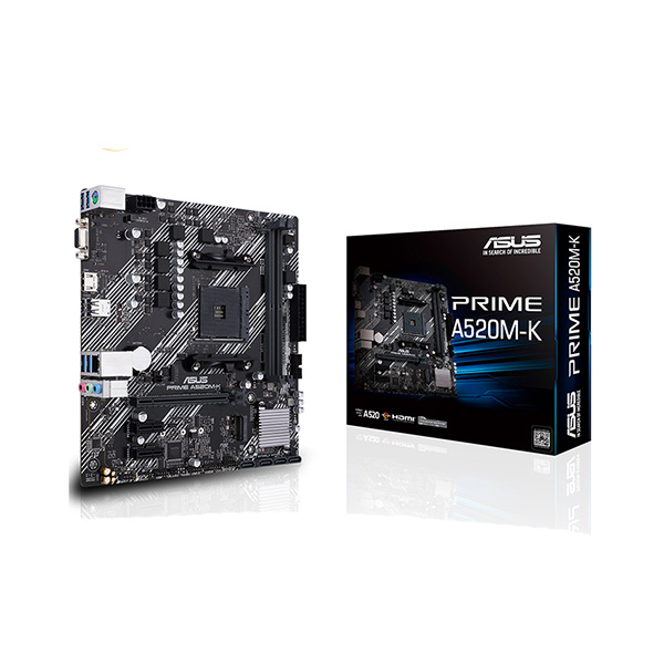 Mainboard Asus DA PRIME A520M-K (AMD A520/ Socket AM4/ M-ATX/ 2 khe ram)
