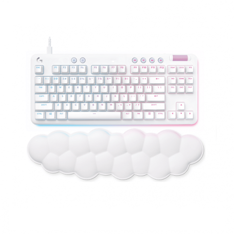 Bàn phím Gaming có dây Logitech G713 TKL LIGHTSYNC RGB TACTILE Trắng (920-010427)