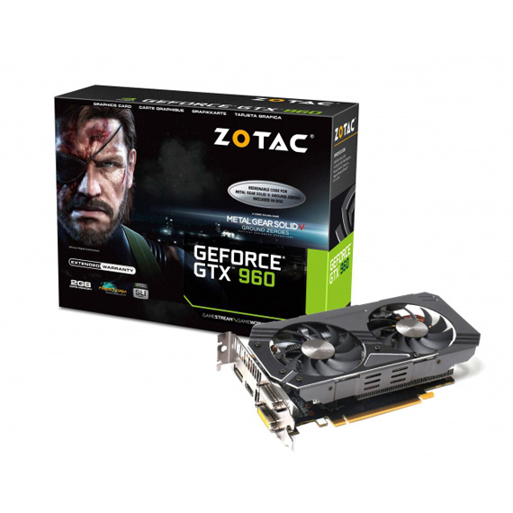 Card màn hình Zotac 2GB GTX960 (2 Fan)