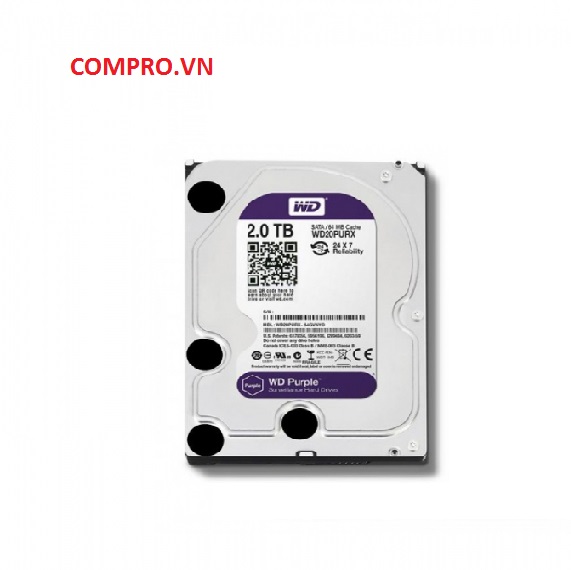 Ổ cứng Hardisk PC Desktop HDD WD 2TBWD20PURZ Tím