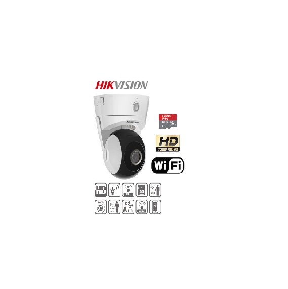 Camera IP Dome Pal/Tilt Wifi hồng ngoại 1 MP  HIKVISION DS-2CD2Q10FD-IW ( quay quét ), chuẩn nén H.264