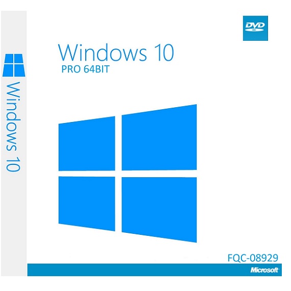 Phần mềm Windows 10 Pro 64bit Eng Intl 1pk DSP OEI DVD (FQC-08929)