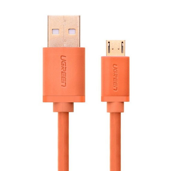 Cáp Sạc Micro USB 2.0 Ugreen Dài 1M Màu Cam 10864