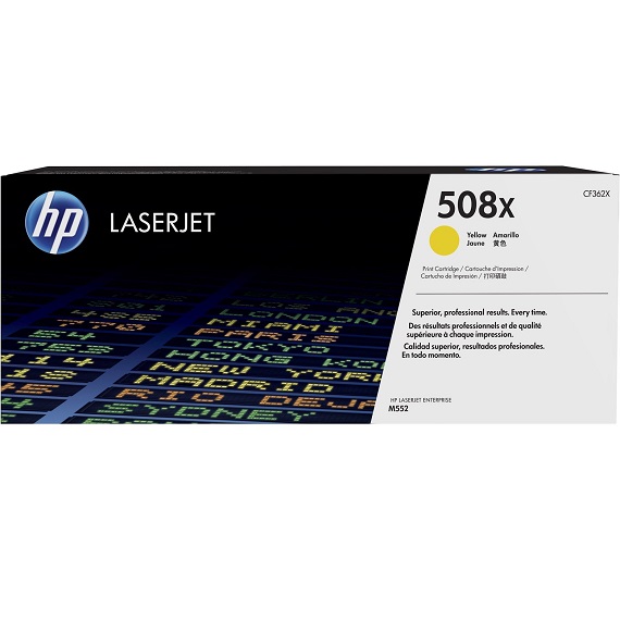 Mực in HP 508X (CF362X) màu vàng dùng cho máy HP M552DN, M553DN, M553N, M553X