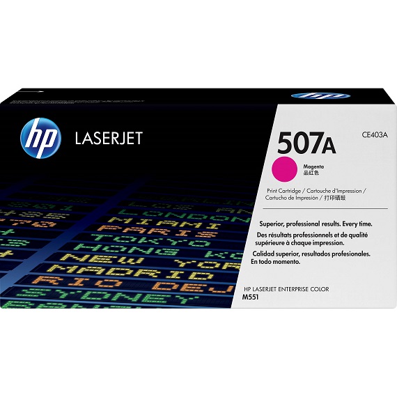 Mực in HP 507A (CE403A) màu hồng dùng cho máy HP LaserJet Ent 500 - M551N / 551DN / 551XH