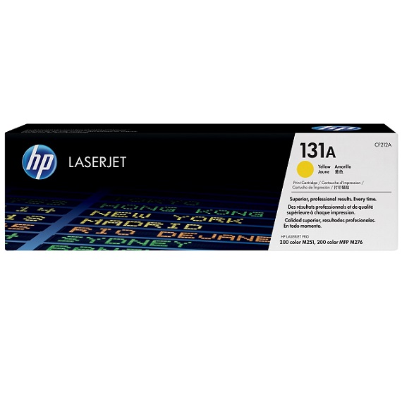Mực in HP 131 (CF212A) màu vàng dùng cho máy HP Pro 200 color M251nw / M276 nw