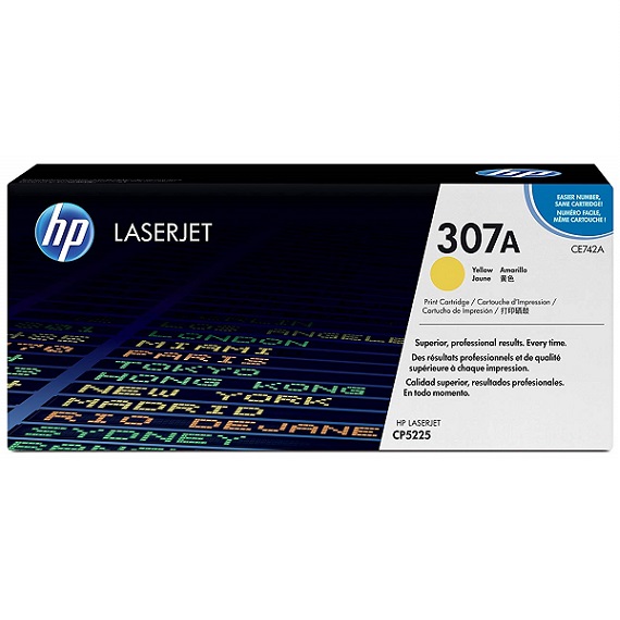 Mực in HP 307A (CE742A) màu vàng dùng cho máy in HP CLJ CP 5225