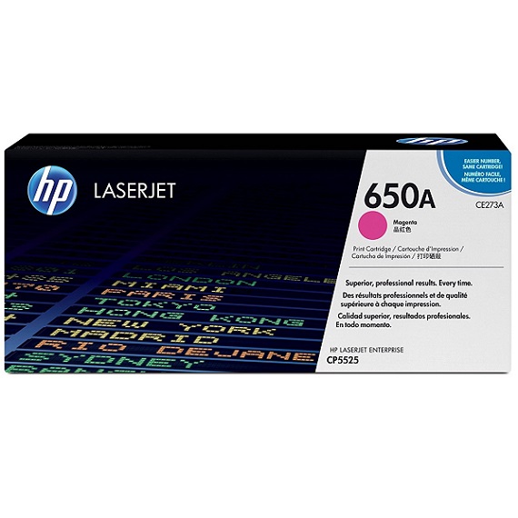 Mực in HP 650A (CE273A) màu hồng dùng cho máy in HP CLJ CP 5525 / M750N/ M750DN