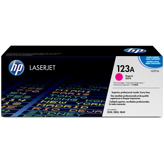 Mực in HP 123A (Q3973A) màu hồng dùng cho máy in HP CLJ 2550