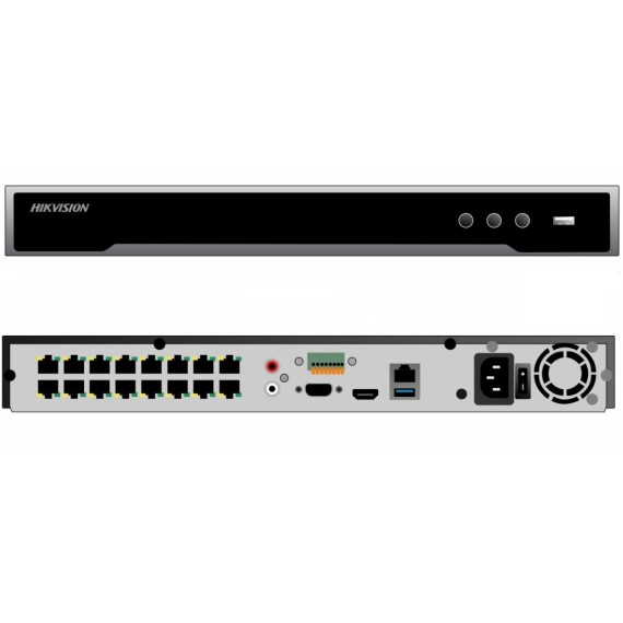 Đầu ghi hình camera IP 32 kênh HIKVISION DS-7632NI-K2/16P