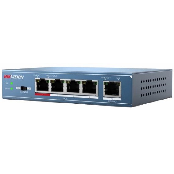 4-port 100Mbps Unmanaged PoE Switch HIKVISION DS-3E0105P-E