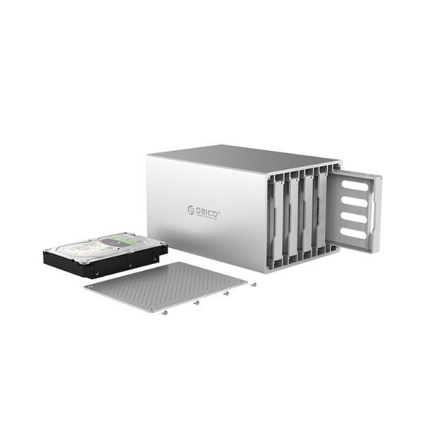 Box đựng ổ cứng HDD 3.5 inch 5 khe cắm SATA 3 USB 3.0 Orico WS500U3-SV