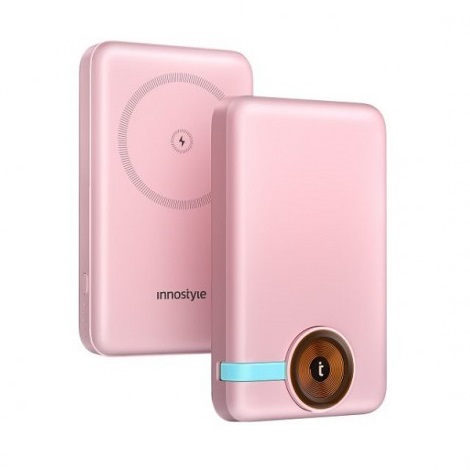 Sạc dự phòng Innostyle Magsafe Powermag Duo 2-in-1 10000mAh IW202BP (Pink)