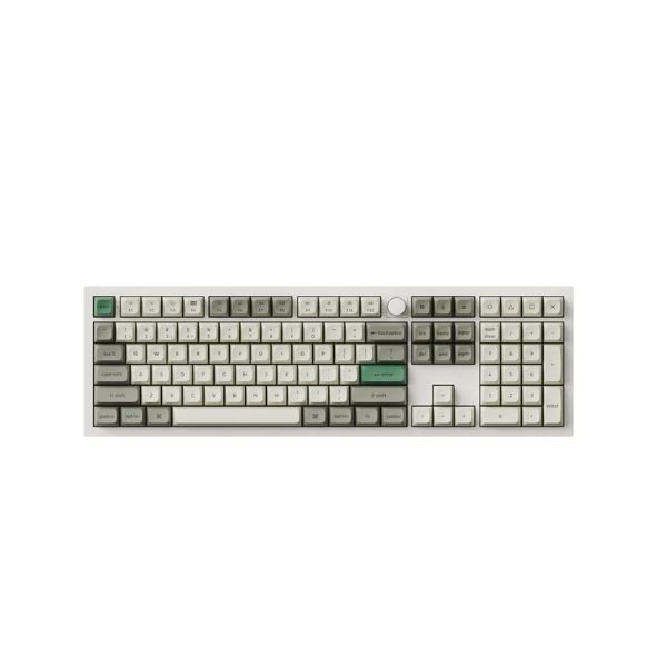 Bàn phím cơ Keychron Q6M-P3 Q6 Max Swappable RGB Backlight Brown Switch Knob Version Shell White